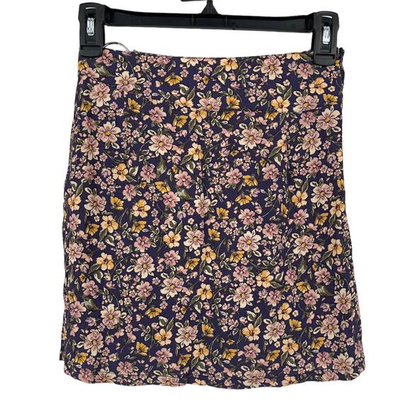 Elodie skirt floral printed waist cutout miniskirt X-Small XS - Picture 2 of 3